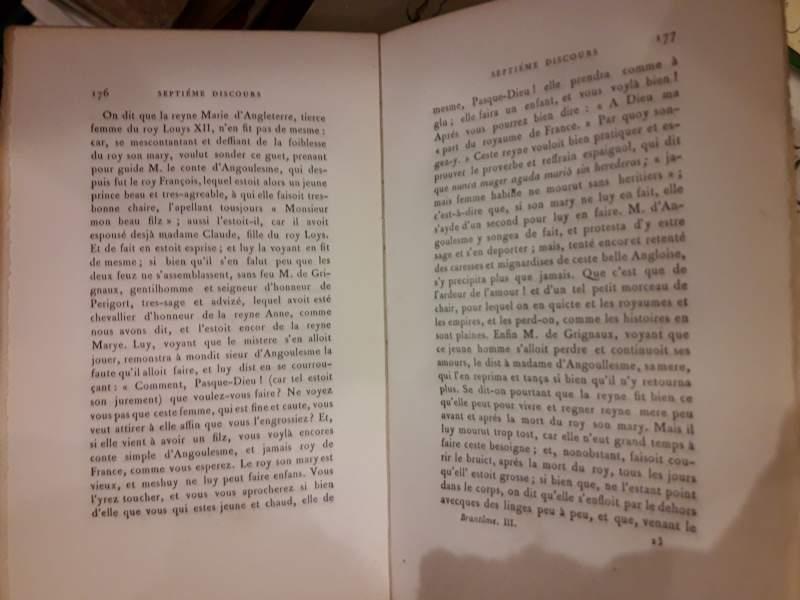 Les Sept Discours Touchant Les Dames Galantes Du Sieur De Brantome-iii Tomo