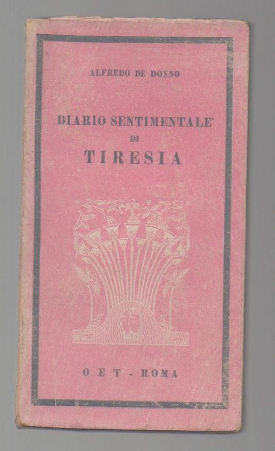 Diario Sentimentale di Tiresia  - copertina