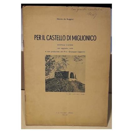 Per Il Castello di Miglionico - copertina