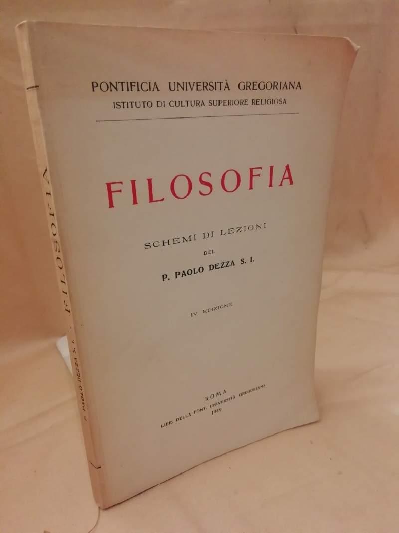 Filosofia Schemi di Lezioni