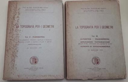 La Topografia per I Geometri-voll Ii e Iii - copertina