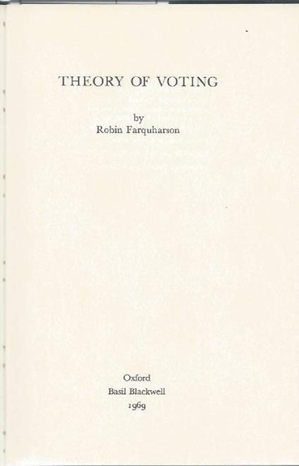 Theory Of Voting - copertina