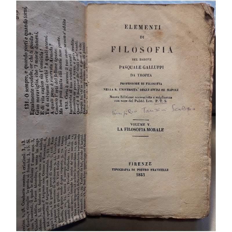 Gli Elementi di Filosofia-vol V -la Filosofia Morale