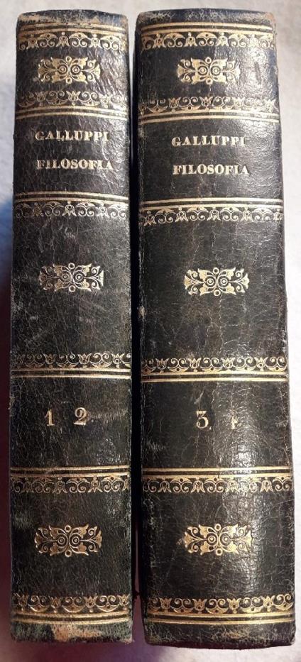 Elementi di Filosofia Del Barone Pasquale Galluppi da Tropea-4 Voll. in Due Tomi - copertina