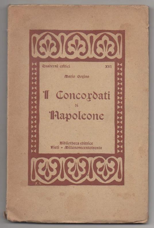 I Concordati di Napoleone  - copertina