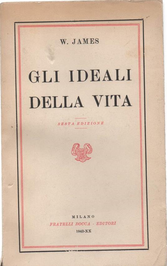 Gli Ideali Della Vita  - copertina