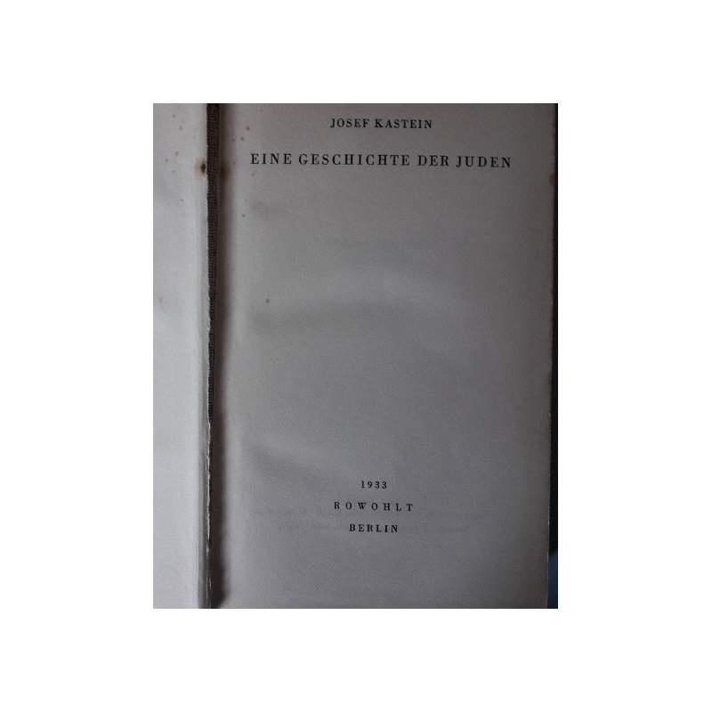 Eine Geschichte Der Juden (una Storia Degli Ebrei) 