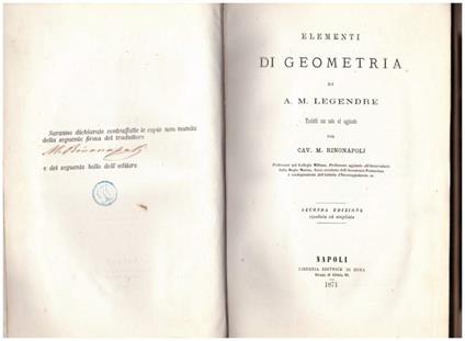 Elementi di Geometria  - copertina