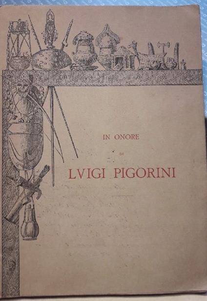 In Onore di Luigi Pigorini - copertina