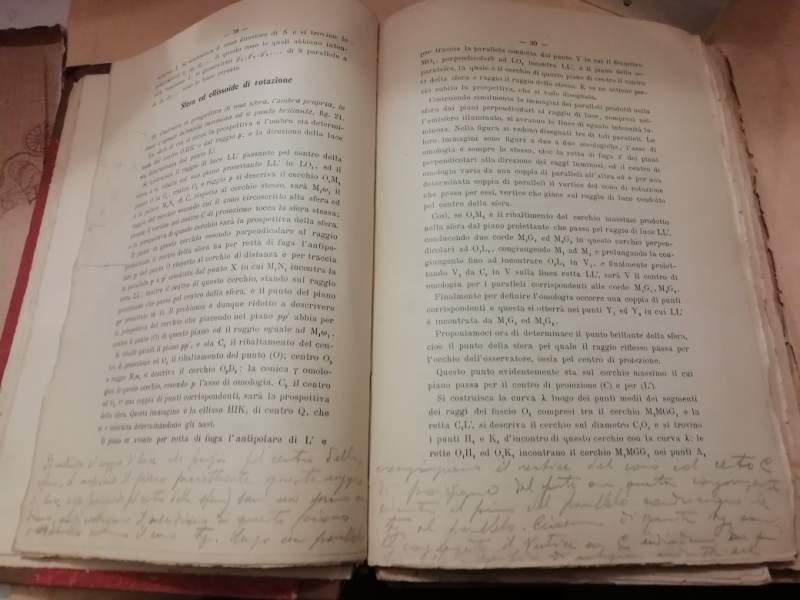 Prospettiva - Assonometria - Piani Quotati - Spostamento di Una Figura Piana Nel Suo Piano - Voltometria - Linee Isofote E