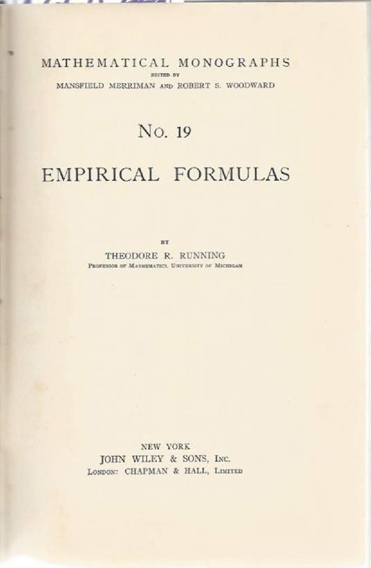 Empirical Formulas  - copertina