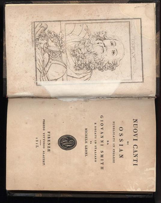 Nuovi Canti di Ossian Pubblicati in Inglese da Giovanni Smith e Recati in Italiano da Michele Leoni - copertina