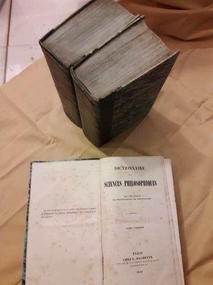 Dictionnaire Des Sciences Philosophique -3 Voll., 5 Tomi  - copertina