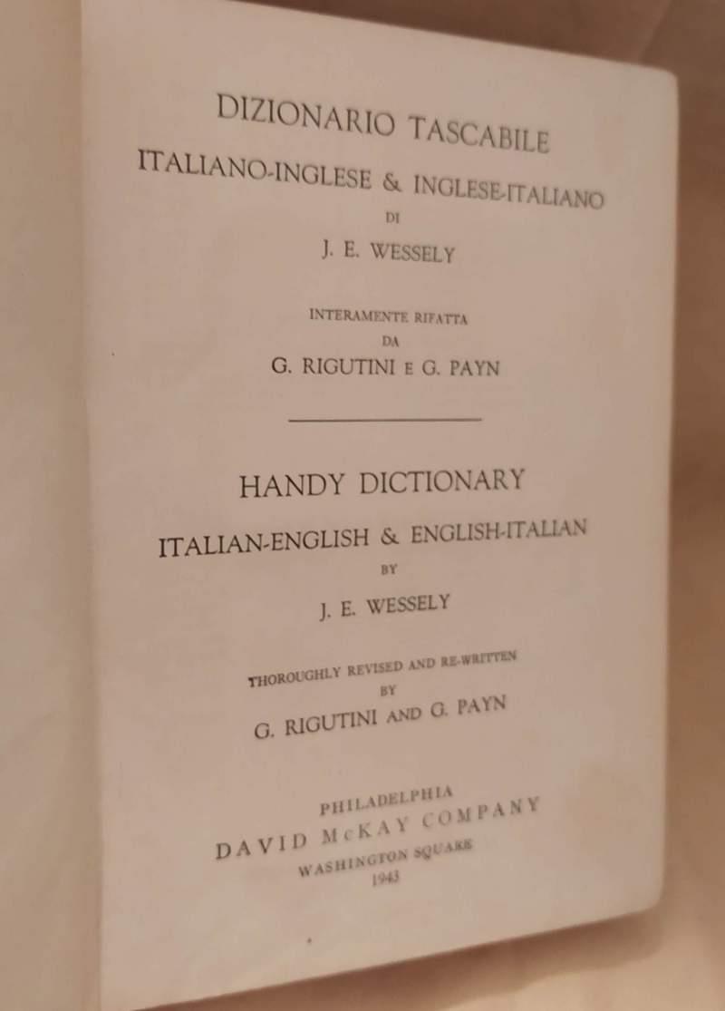 Dizionario Tascabile Italiano-inglese & Inglese-italiano