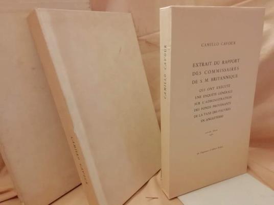 Extrait Du Rapport Des Commissaires De S.M. Britannique  - Camillo Cavour - copertina