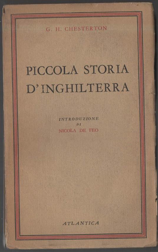 Piccola Storia D'inghilterra  - Gilbert Keith Chesterton - copertina