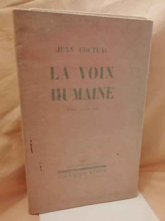 La Voix Humaine-piece En Un Acte - Jean Cocteau - copertina