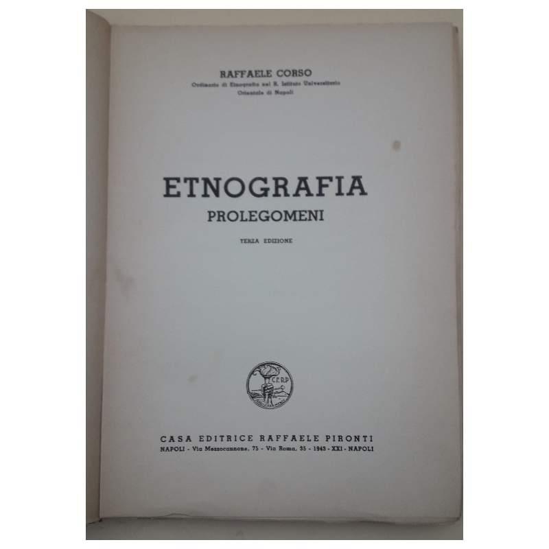 Etnografia Prolegomeni