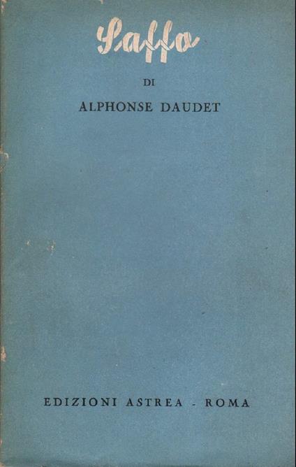 Saffo  - Alphonse Daudet - copertina