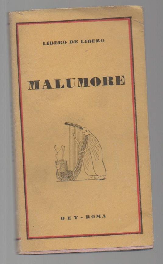 Malumore  - Libero De Libero - copertina
