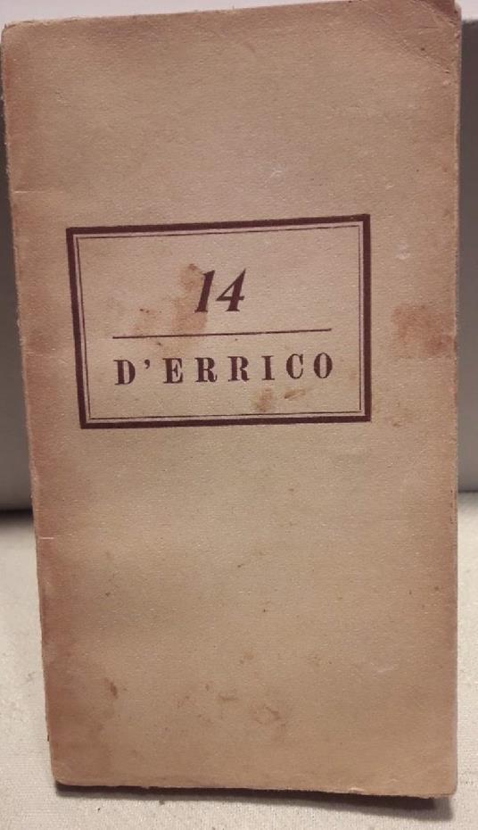 Noi Due Disarmati - Ezio D'Errico - copertina