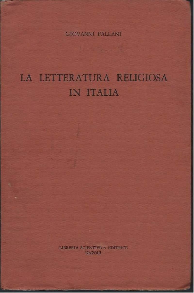 La Letteratura Religiosa in Italia