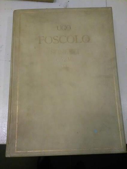 Sonetti Carmi Odi - Ugo Foscolo - copertina