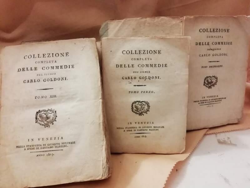 Collezione Completa Delle Commedie Del Signor Carlo Goldoni-3 Tomi- 