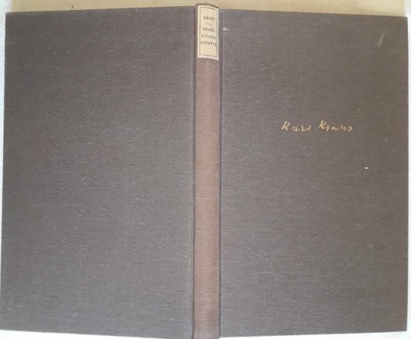 Shakespeares Sonette-nachdichtung Von Karl Kraus