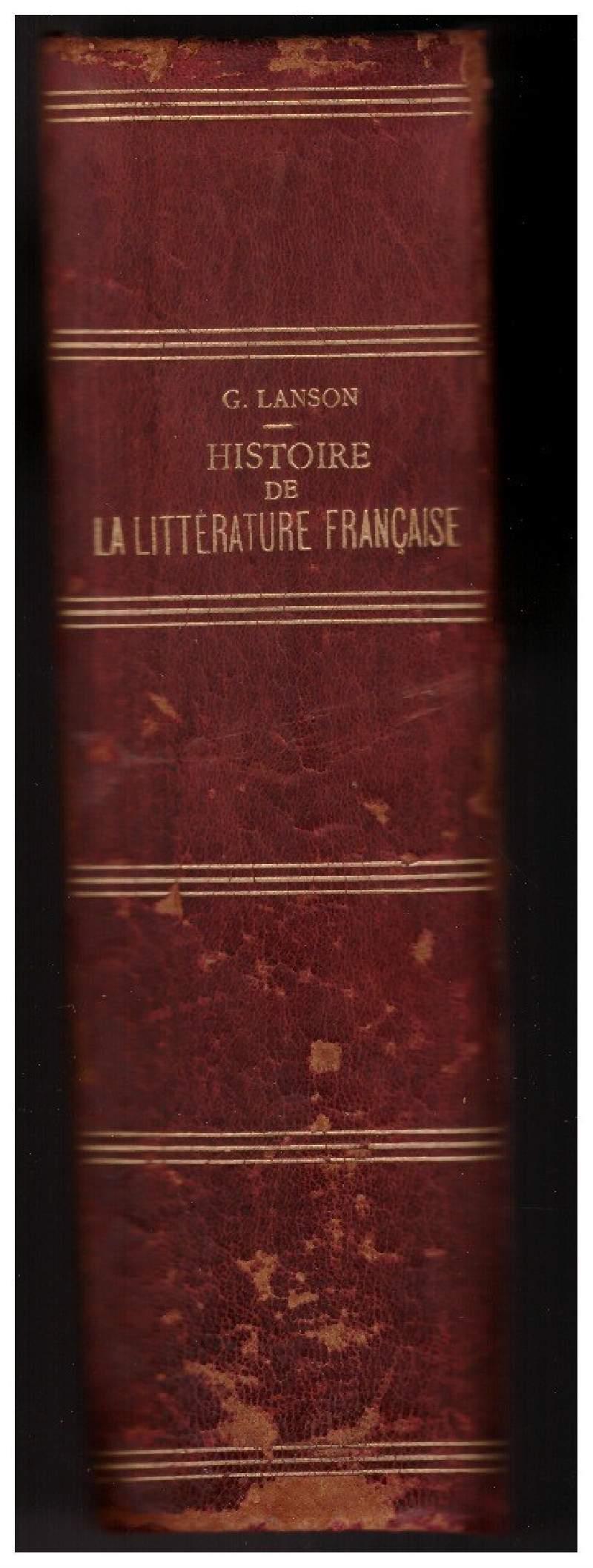 Histoire De La Litterature Francaise Douzieme Ždition Revue 