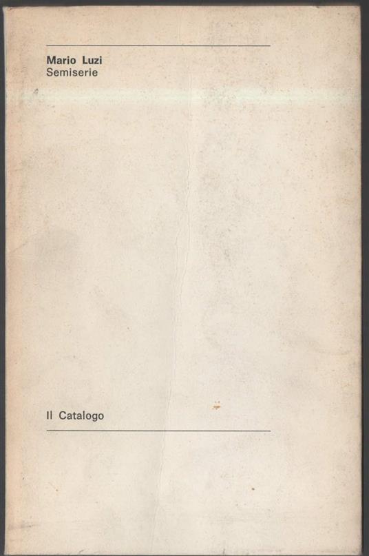 Semiserie  - Mario Luzi - copertina