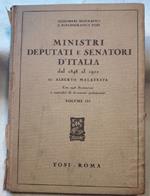 Ministri Deputati e Senatori D'italia Dal 1848 Al 1922- Vol Iii P-z