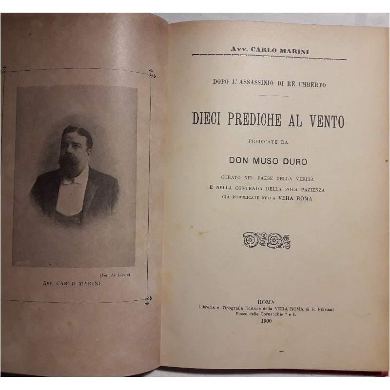 Dopo L'assassinio di Re Umberto-dieci Prediche Al Vento Predicate da Don Muso Duro