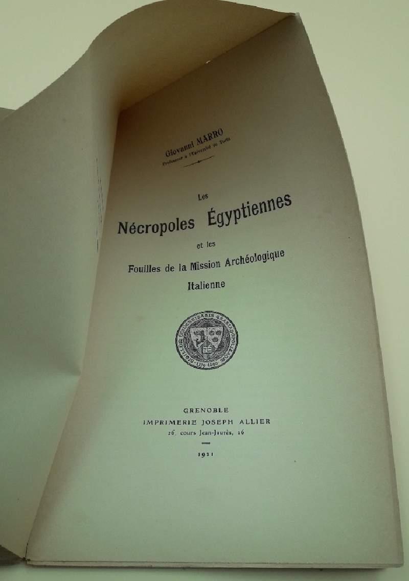 Les Necropoles Egyptiennes Et Les Fouilles De La Mission Archeologique Italienne