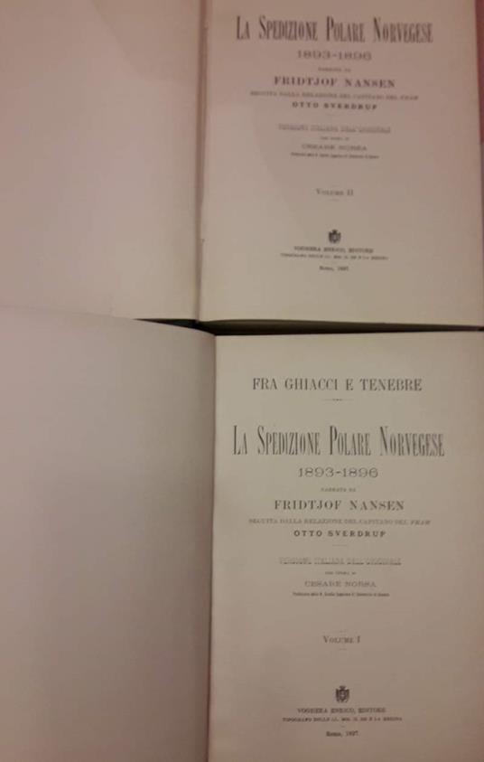 Fra Ghiacci e Tenebre. La Spedizione Polare Norvegese 1893 - 1896  - Fridtjof Nansen - copertina