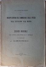 Sviluppo Storico Delle Conoscenze e Delle Ipotesi Sulla Costituzione Della Materia