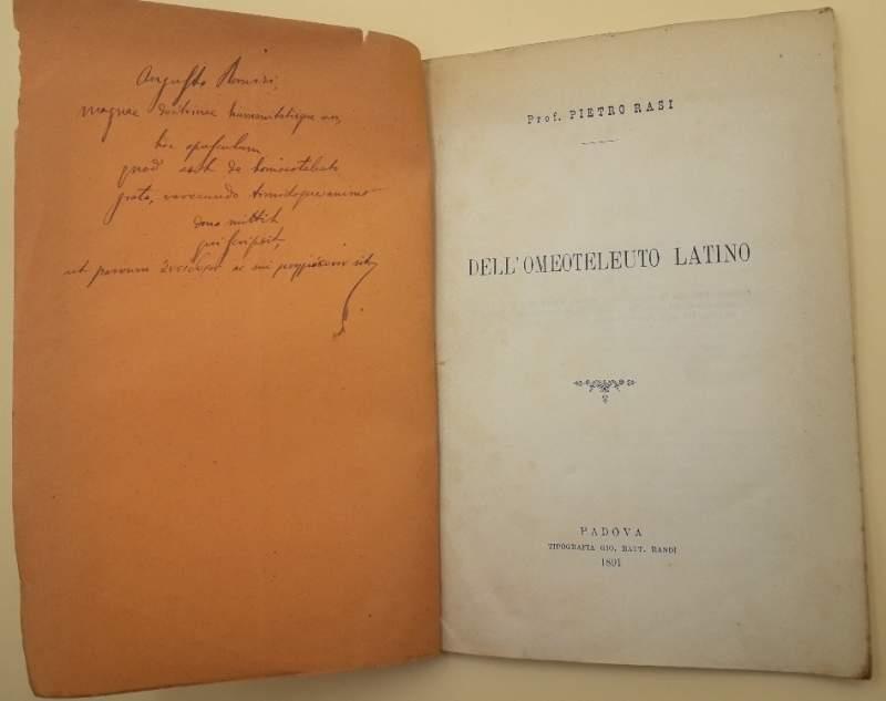 Dell'omoteleuto Latino