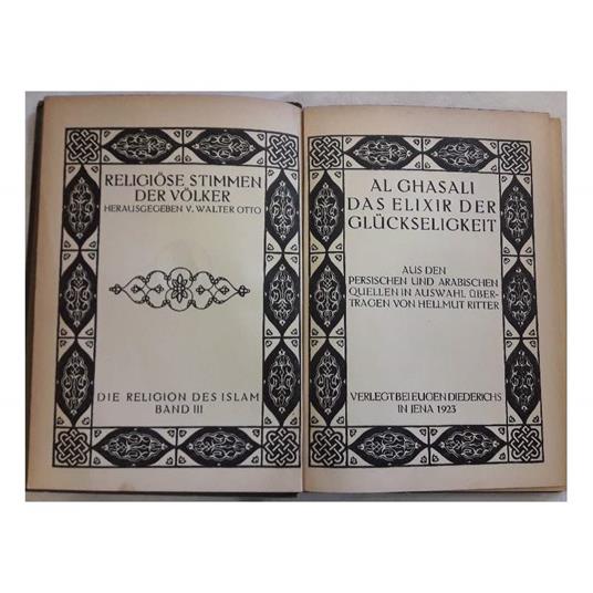 Al Ghasali - Das Elixir Der Gluckseligkeit - Hellmut Ritter - copertina