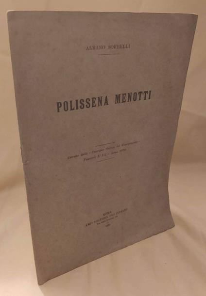 Polissena Menotti  - Albano Sorbelli - copertina