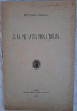 Su La Più Antica Poesia Toscana