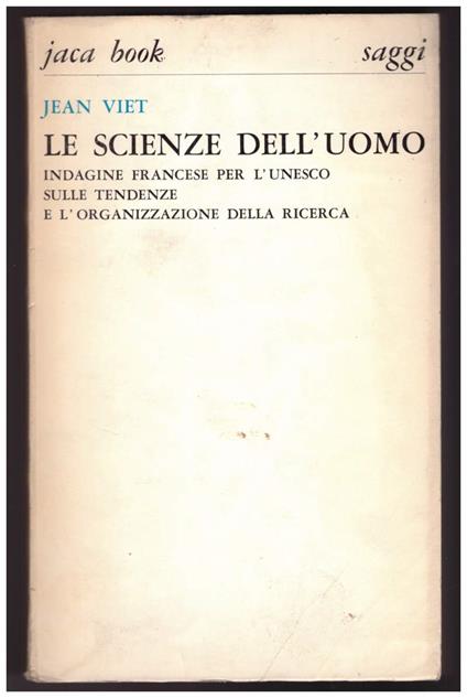 Le Scienze Dell'uomo - Jean Viet - copertina