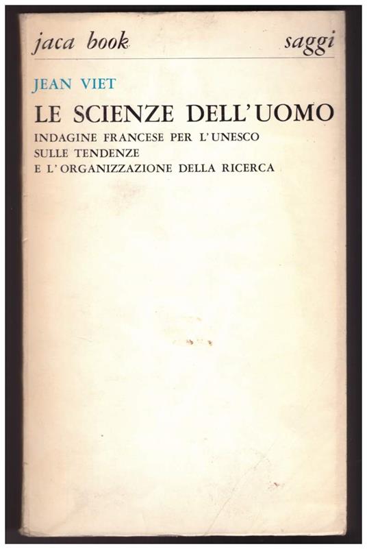 Le Scienze Dell'uomo - Jean Viet - copertina