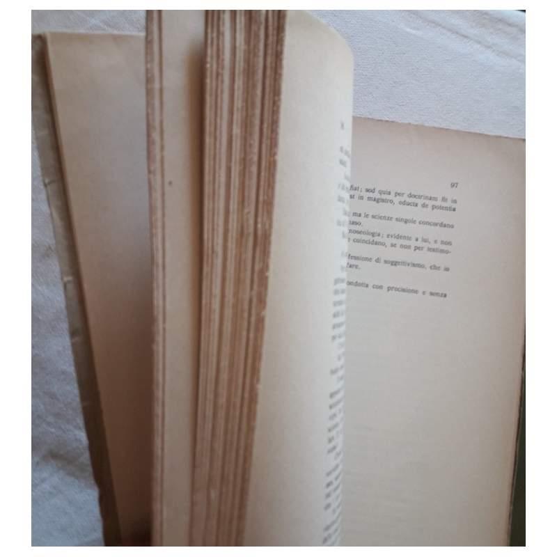 Metafisica e Gnoseologia- Risposta a Mons. Francesco Olgiati