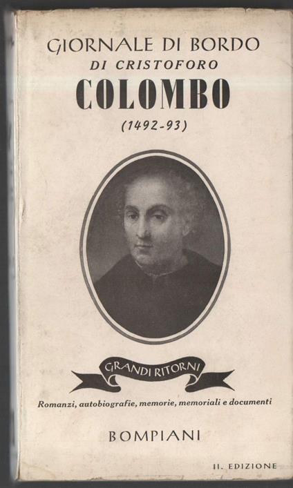 Giornale di Bordo di Cristoforo Colombo  - Cristoforo Colombo - copertina