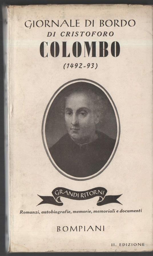 Giornale di Bordo di Cristoforo Colombo  - Cristoforo Colombo - copertina