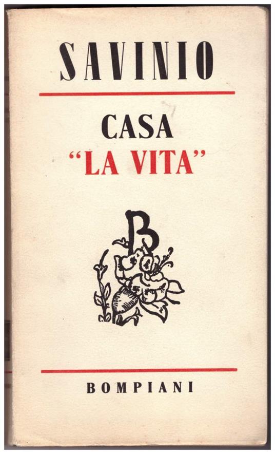 Casa La Vita - Alberto Savinio - copertina