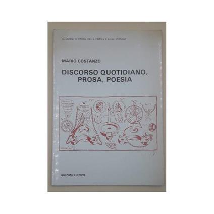 Discorso Quotidiano, Prosa, Poesia - Mario Costanzo - copertina