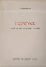 Klopstock Problemi Del Settecento Tedesco 