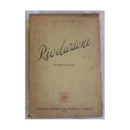 Rivelazioni-dramatis Personae - Francesco Nitti - copertina