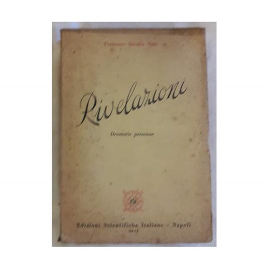 Rivelazioni-dramatis Personae - Francesco Nitti - copertina